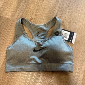 Nike Heather Gray Dri-FIT Sports Bra